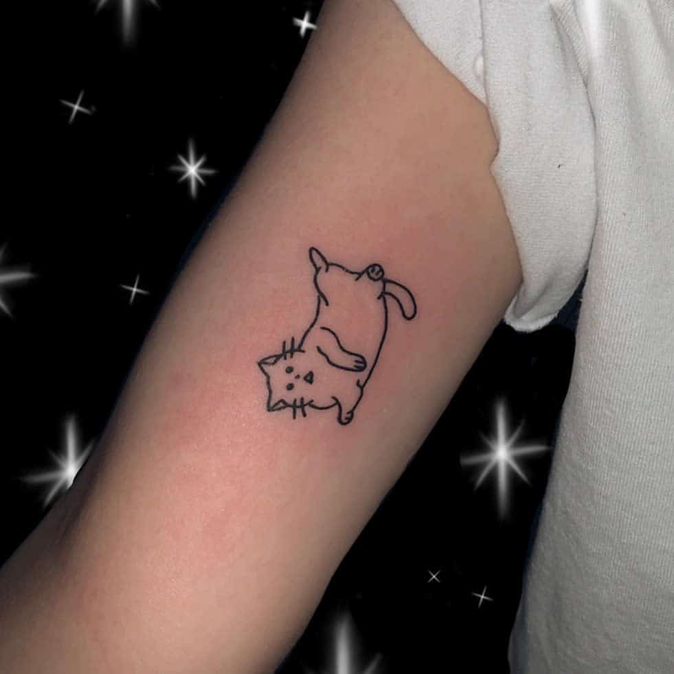 Tatouages simples de petits chats tattoo_toon