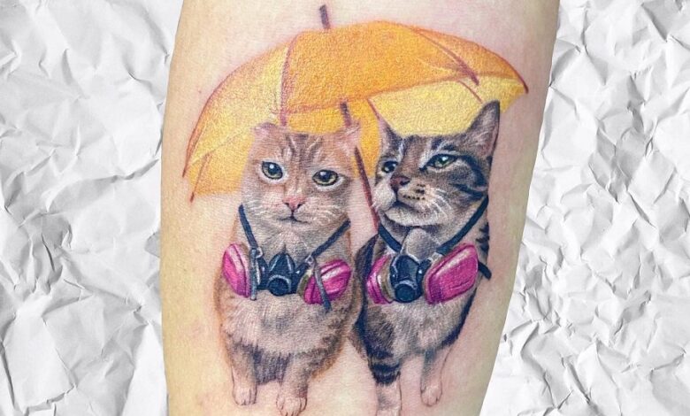Top 71 Best Small Cat Tattoo Ideas – [2020 Inspiration Guide]