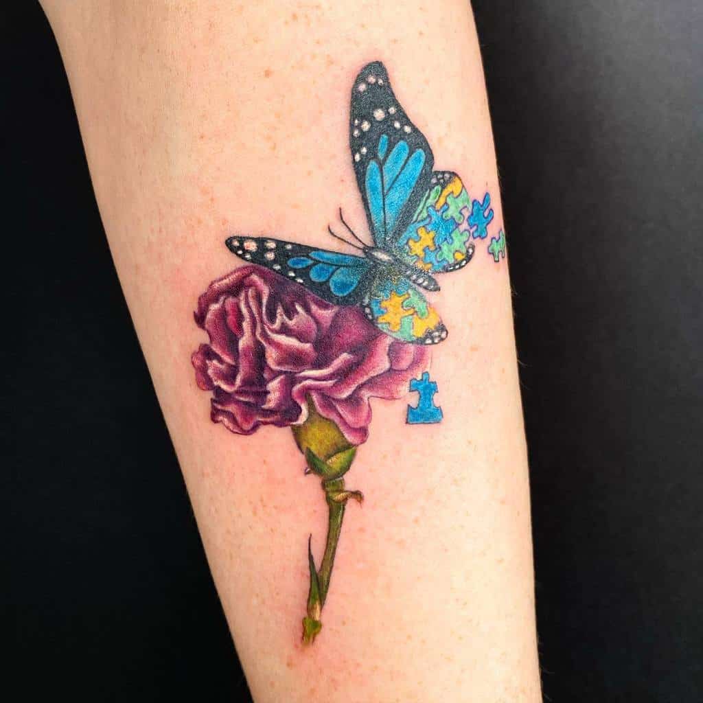 Tatouages de petits papillons colorés Brookeandcanvas