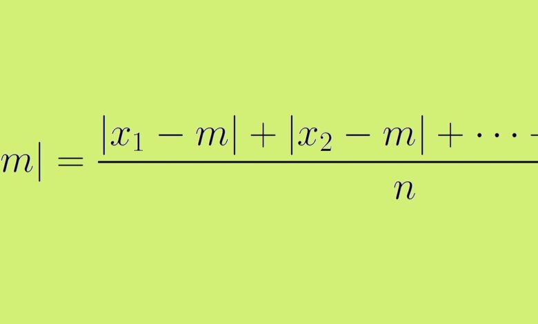 Calcul de l'écart moyen absolu